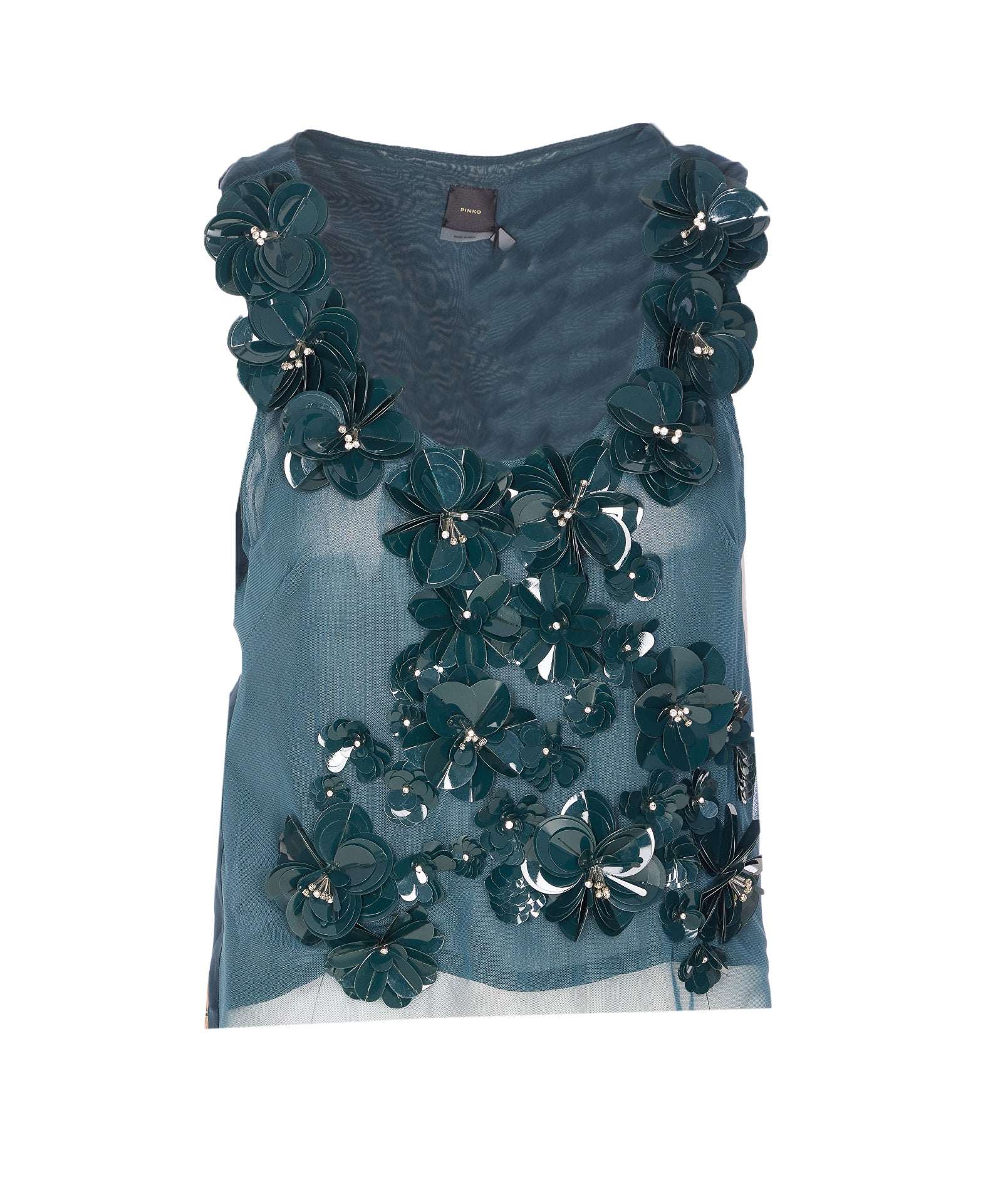 Pinko Top Blue Nylon