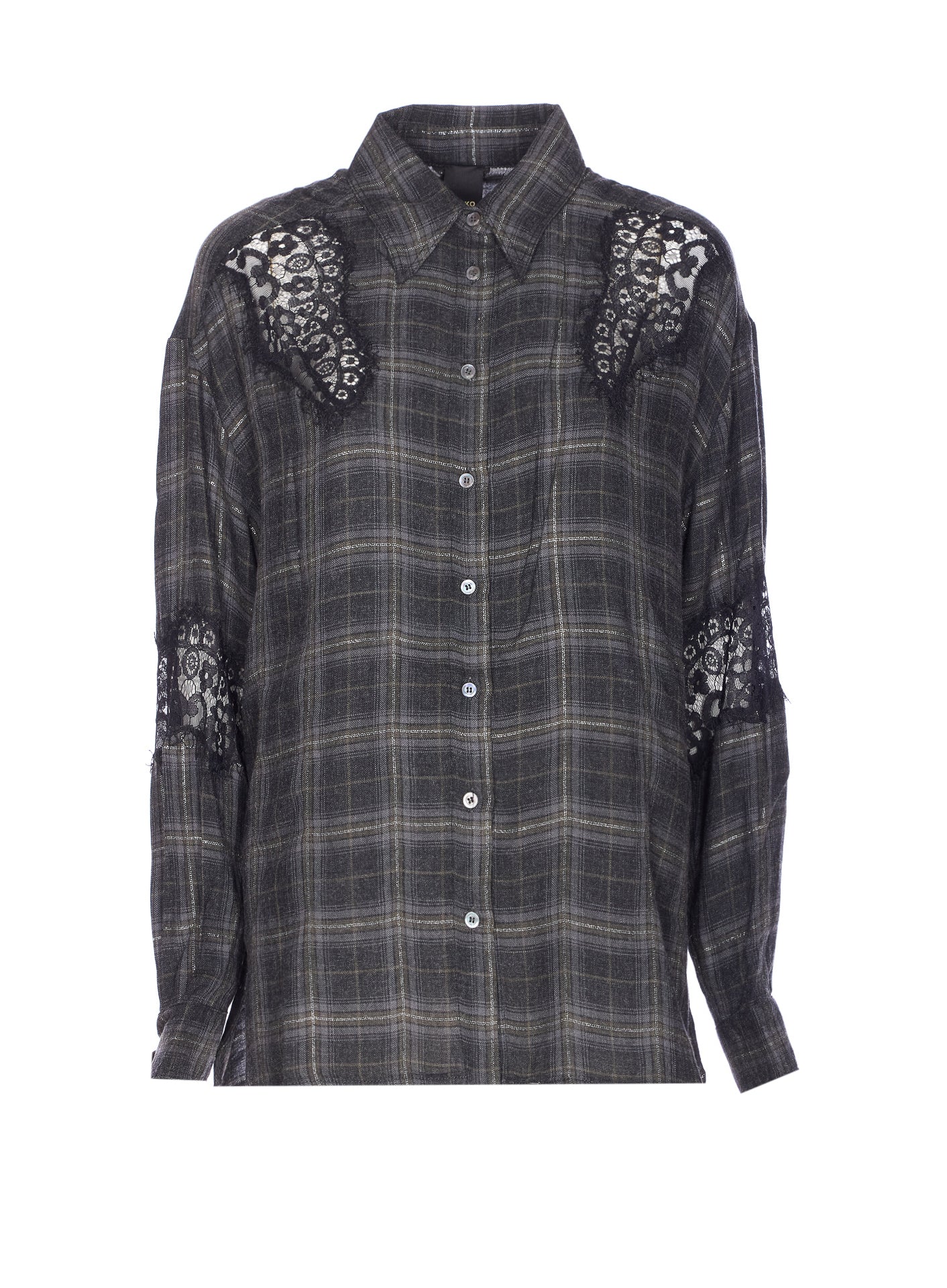 Pinko Shirts Grey Viscose