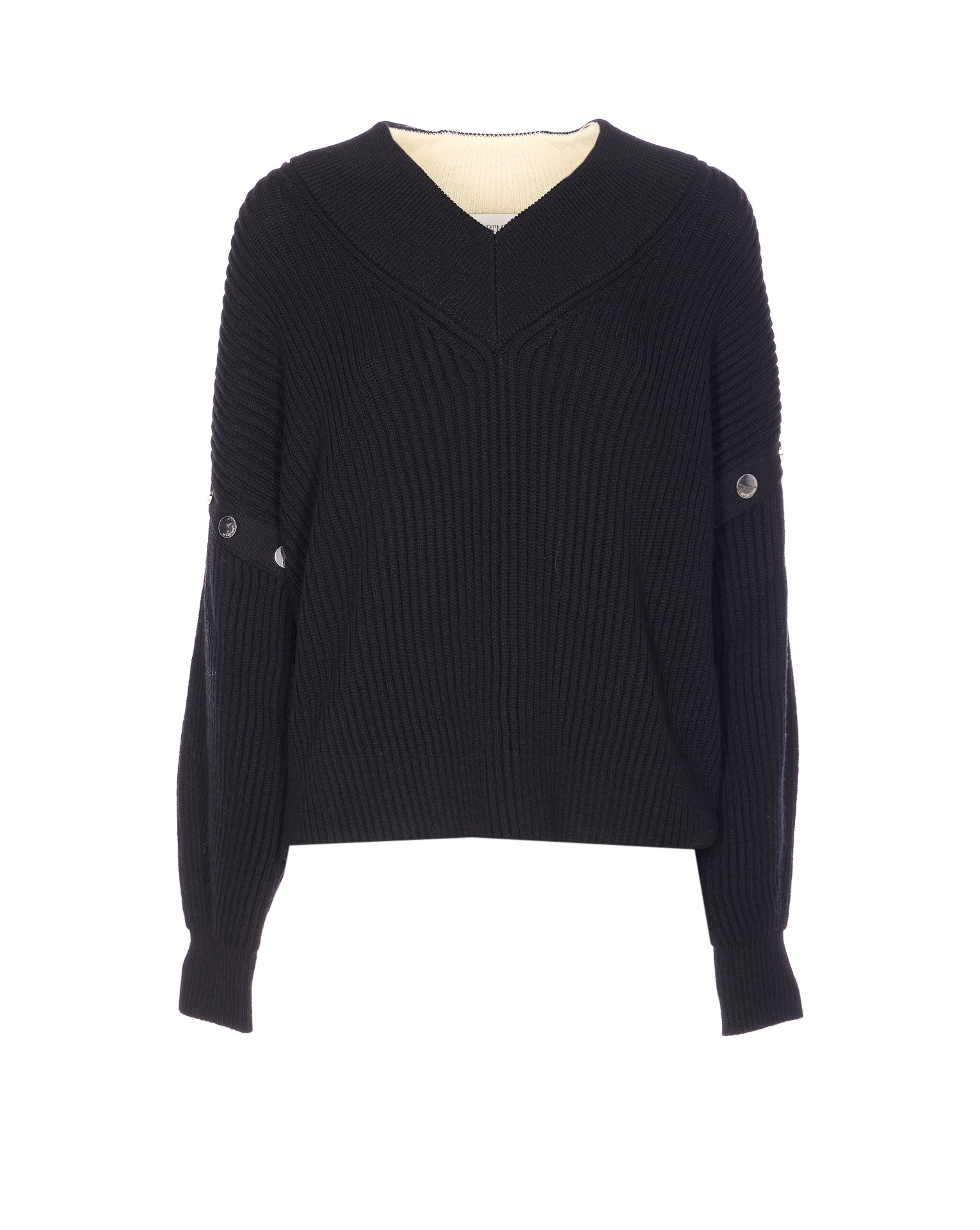 Sportmax Sweaters Black Virgin Wool