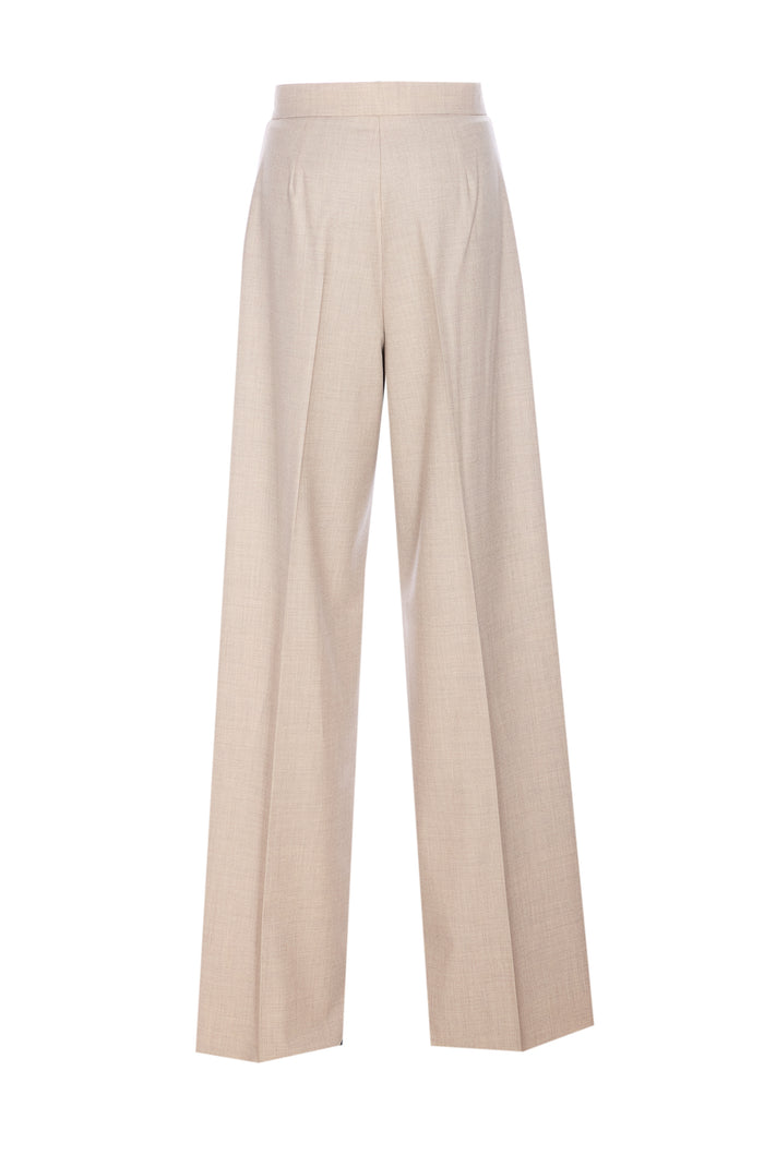 Max Mara Trousers Beige Cashmere