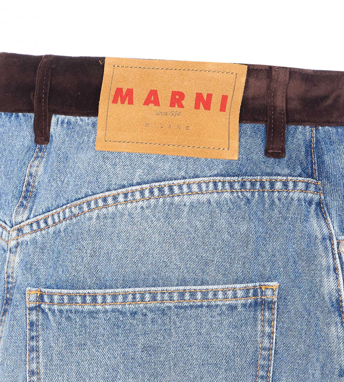 Marni Skirts Blue Cotton