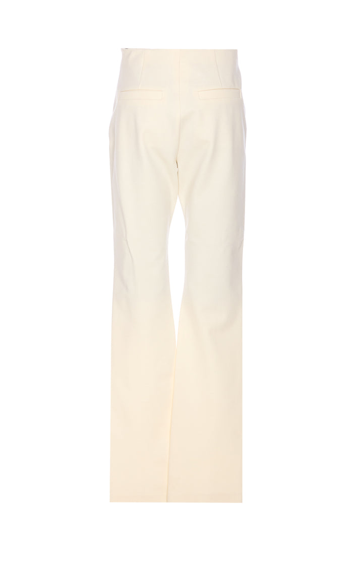 Max Mara Trousers White Virgin Wool