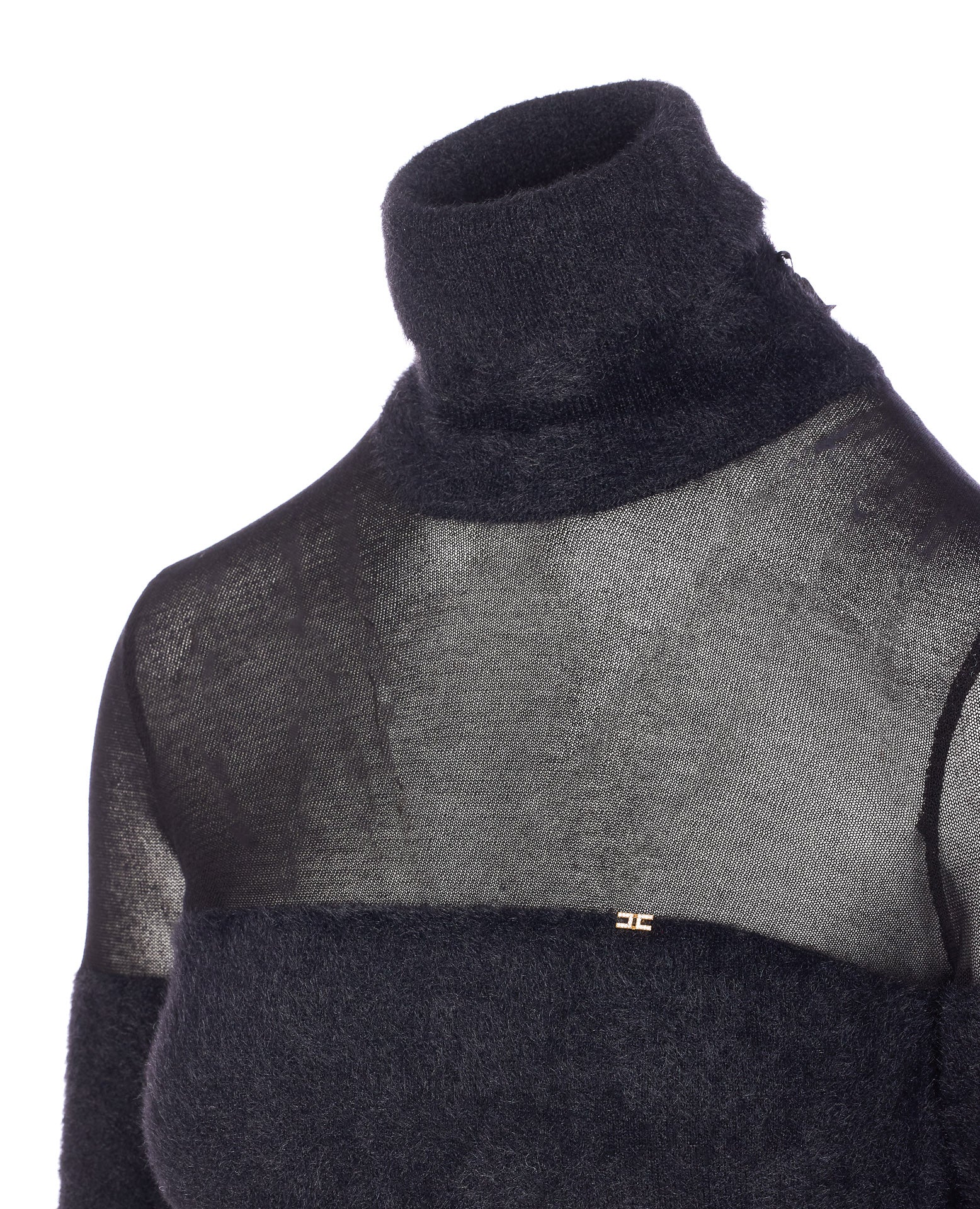 Elisabetta Franchi Sweaters Black Polyamide