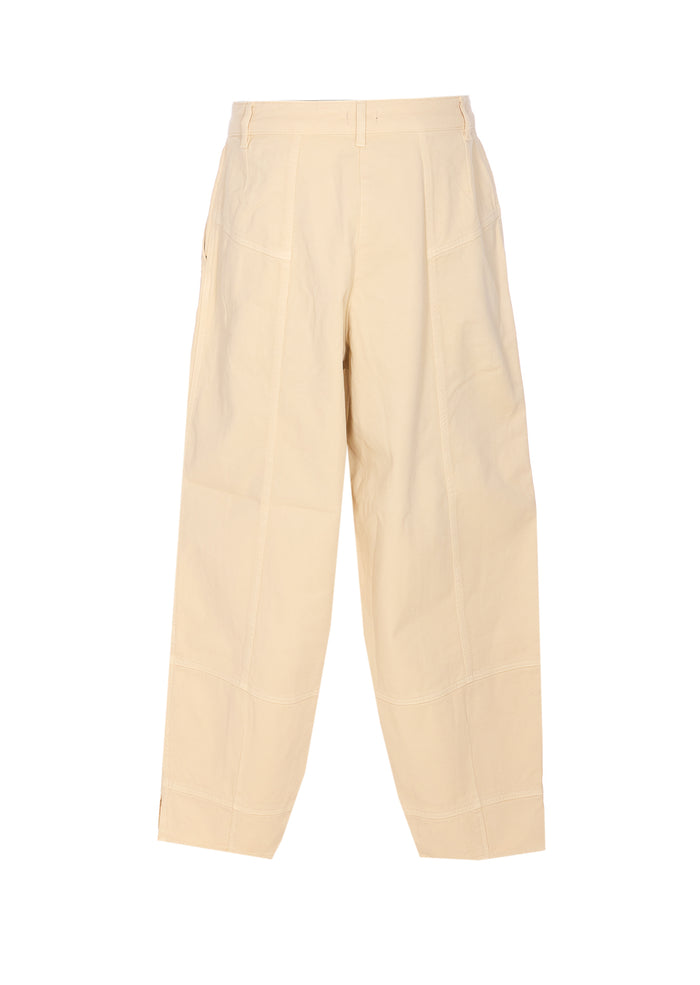 Pinko Trousers Beige Cotton