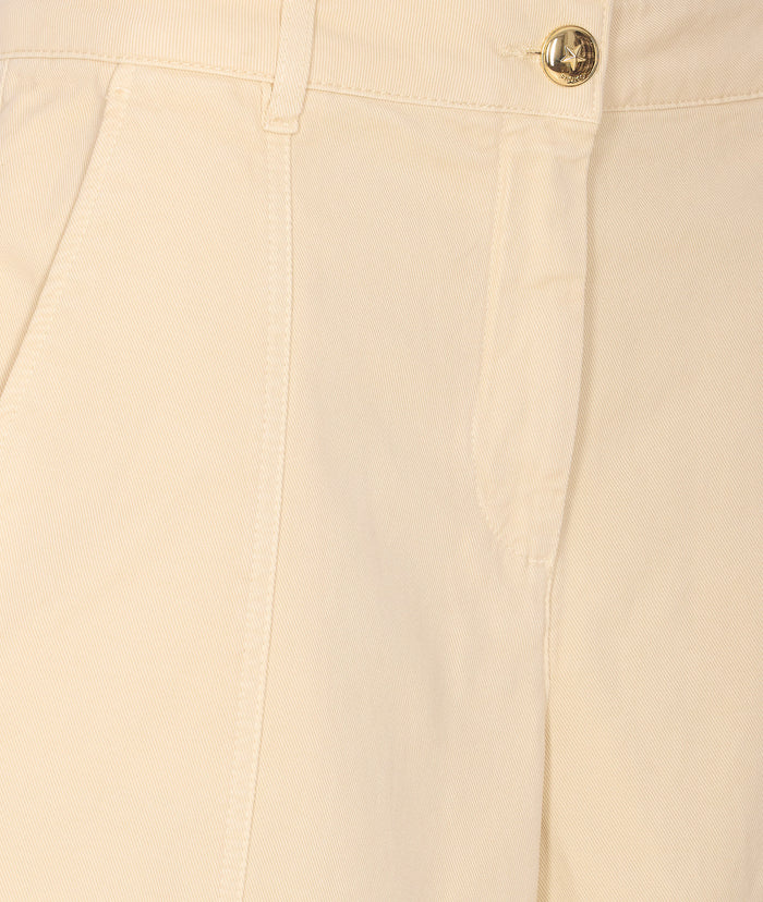 Pinko Trousers Beige Cotton