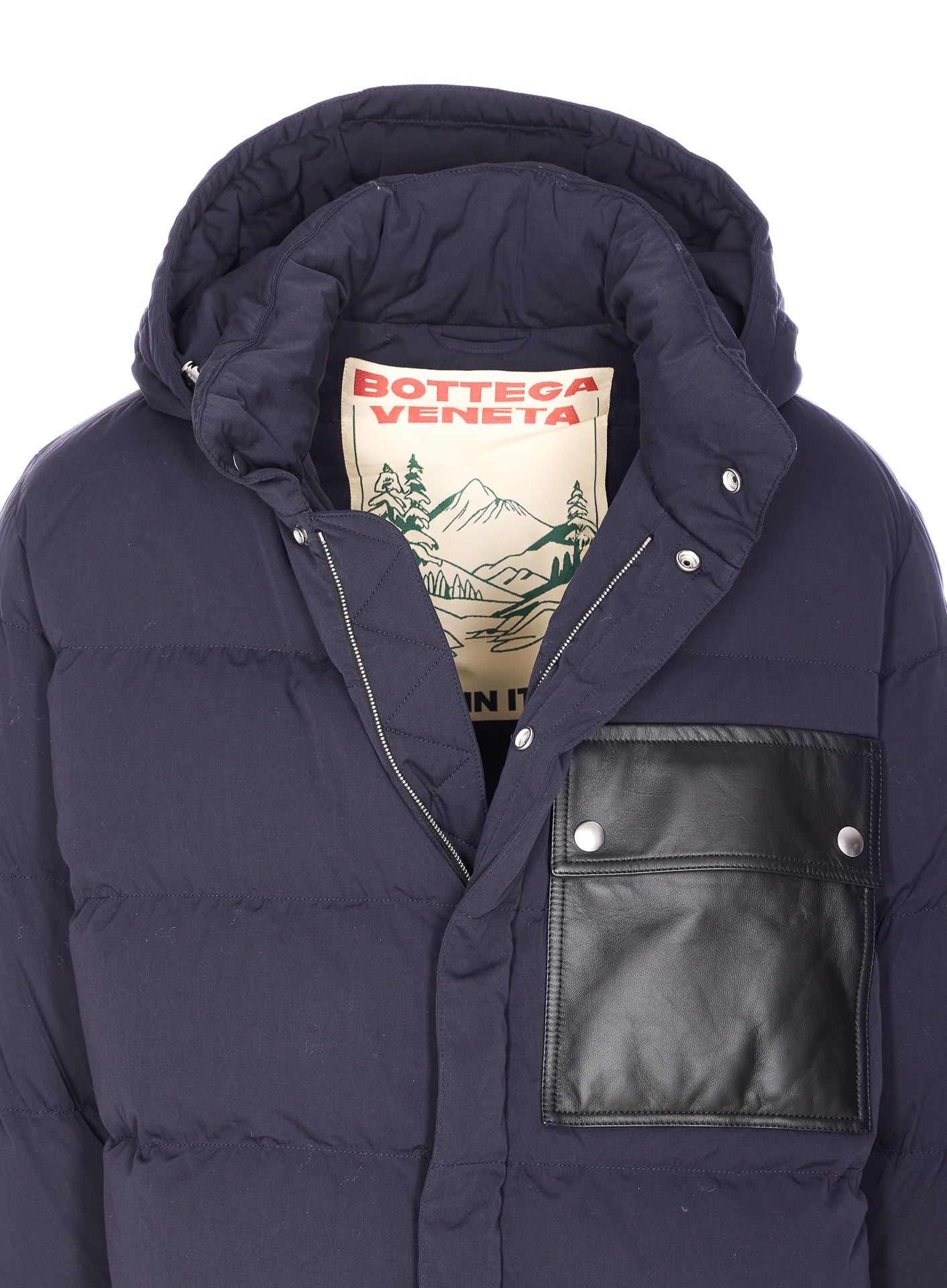Bottega Veneta Coats Blue Cotton