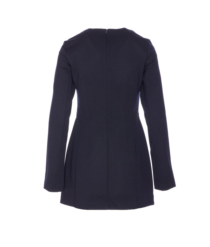Max Mara Dresses Blue Virgin Wool
