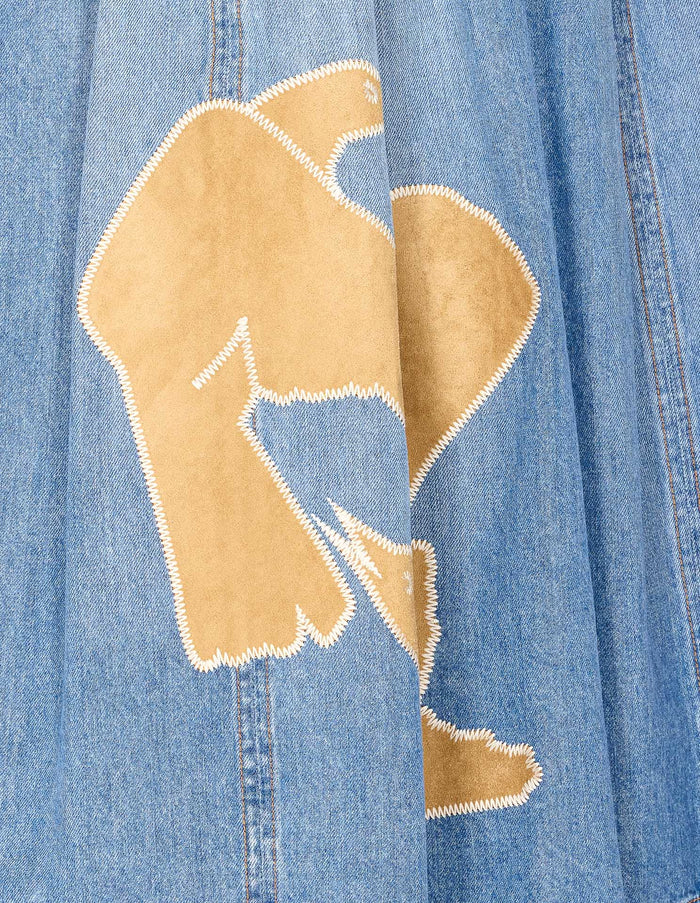Marni Skirts Blue Cotton