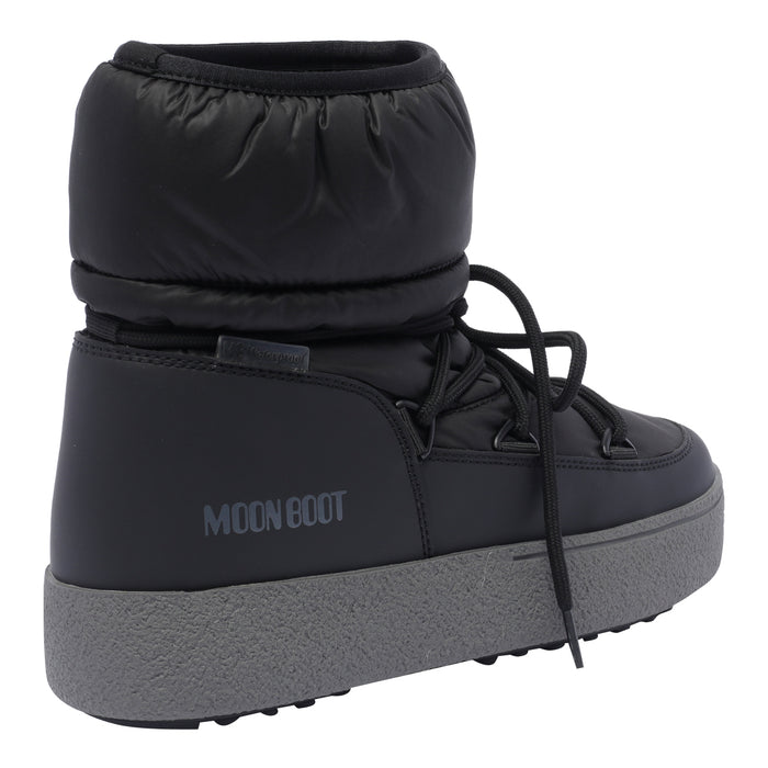 Moon Boot Black Fabric /rubber Sole