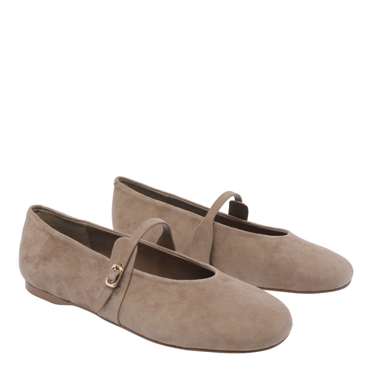 Steve Madden Flat Shoes Beige Suede Leather /rubber Sole