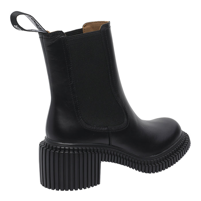 Camper Boots Black Calf Leather/rubber Sole