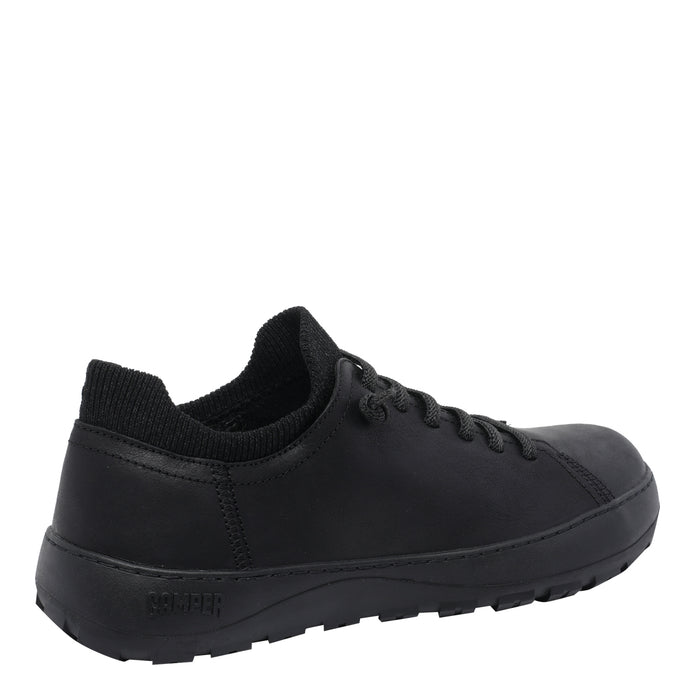 Camper Sneakers Black Calf Leather/rubber Sole