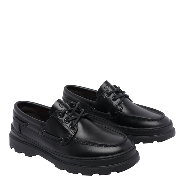 Camper Flat Shoes Black Calf Leather/rubber Sole