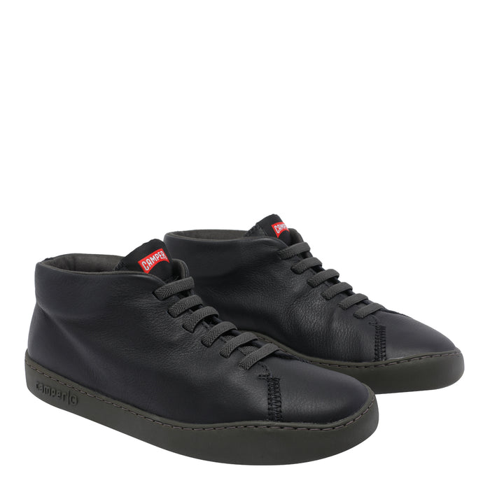 Camper Sneakers Black Calf Leather/rubber Sole