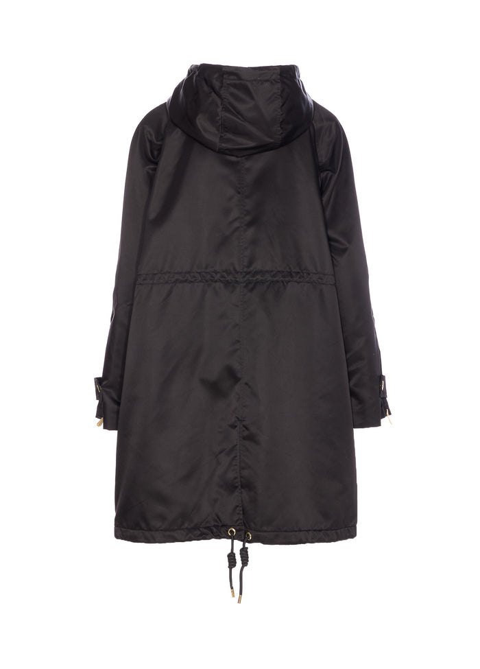 Pinko Coats Black Nylon
