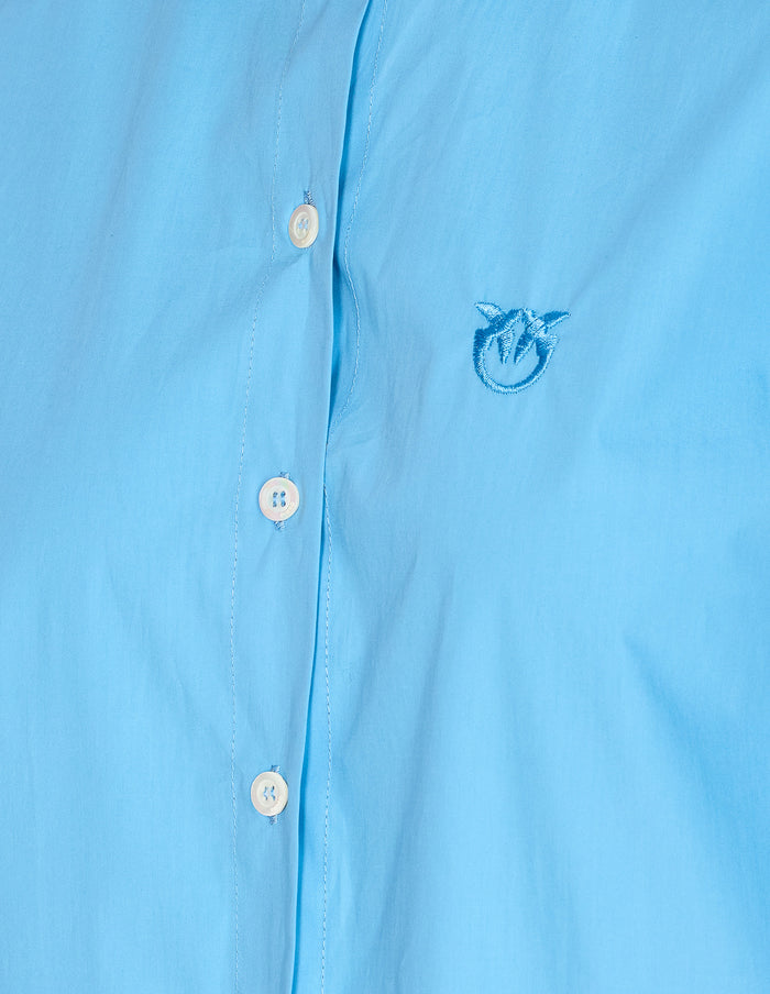 Pinko Shirts Blue Cotton
