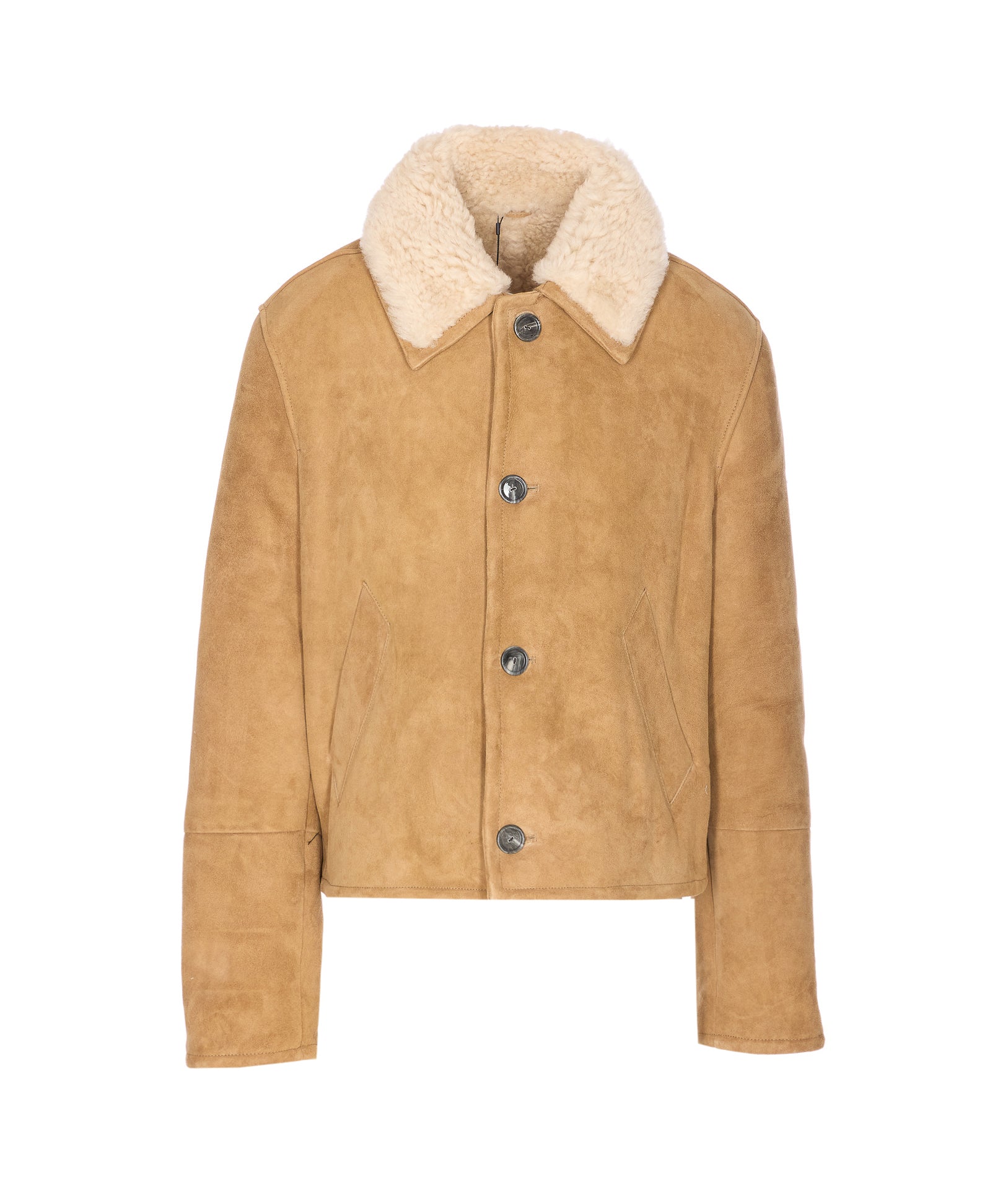 Ami Alexandre Matiussi Jackets Beige Sheep Shearling
