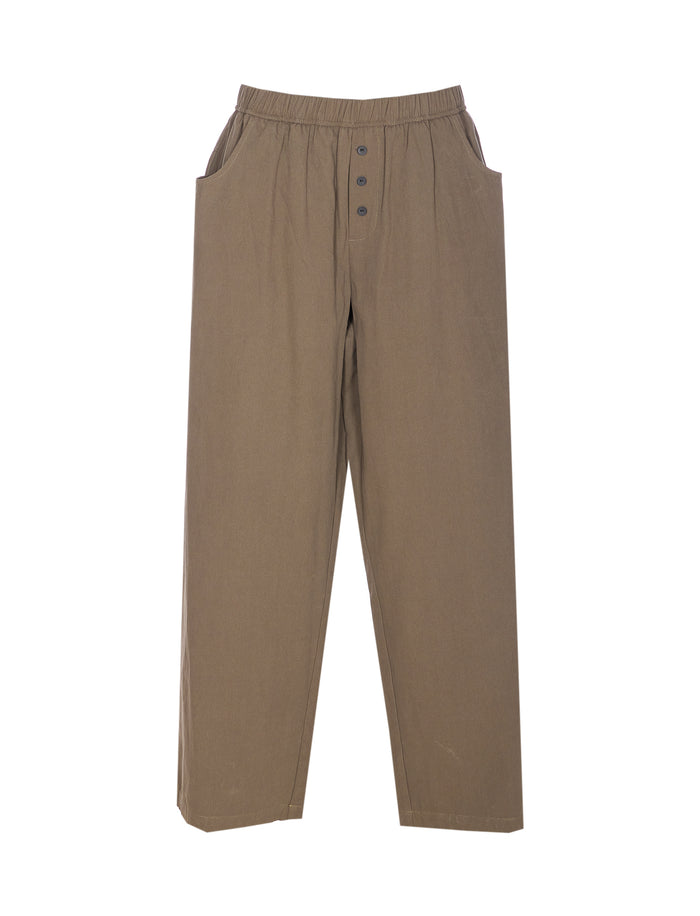 Eleh Trousers Green Cotton