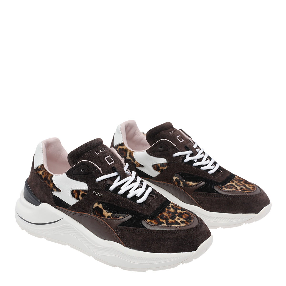 D.A.T.E. Sneakers Black Calf Leather/rubber Sole