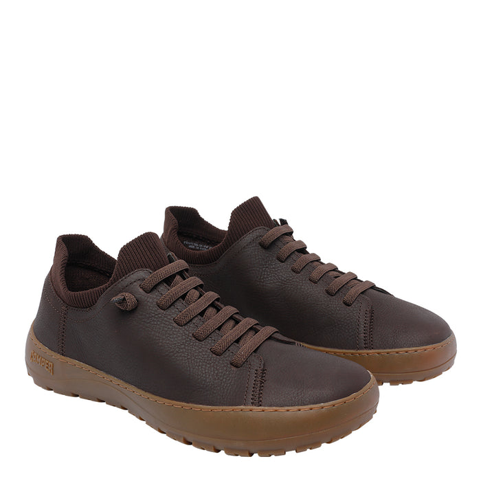 Camper Sneakers Brown Calf Leather/rubber Sole