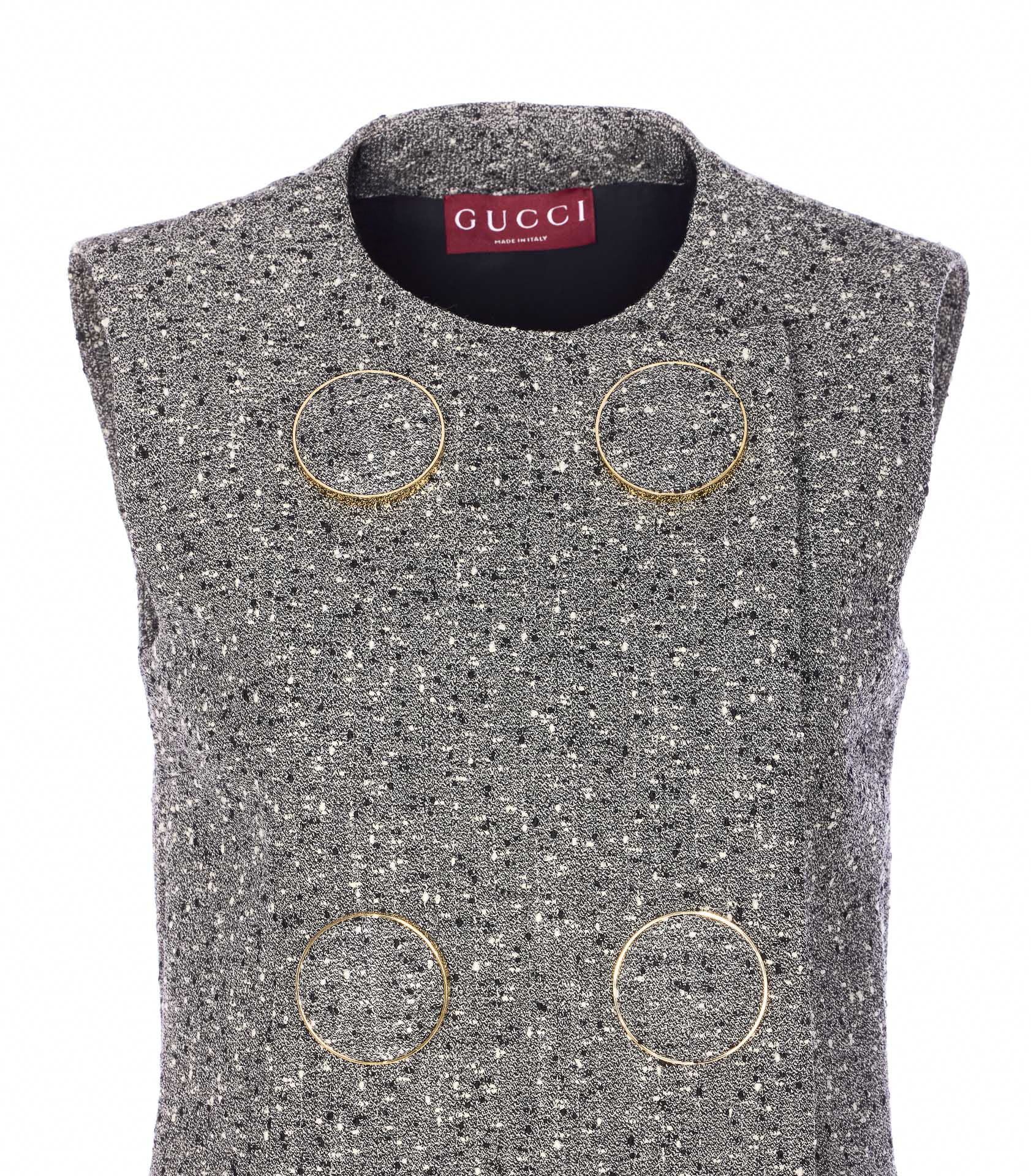 Gucci Dresses Grey Wool