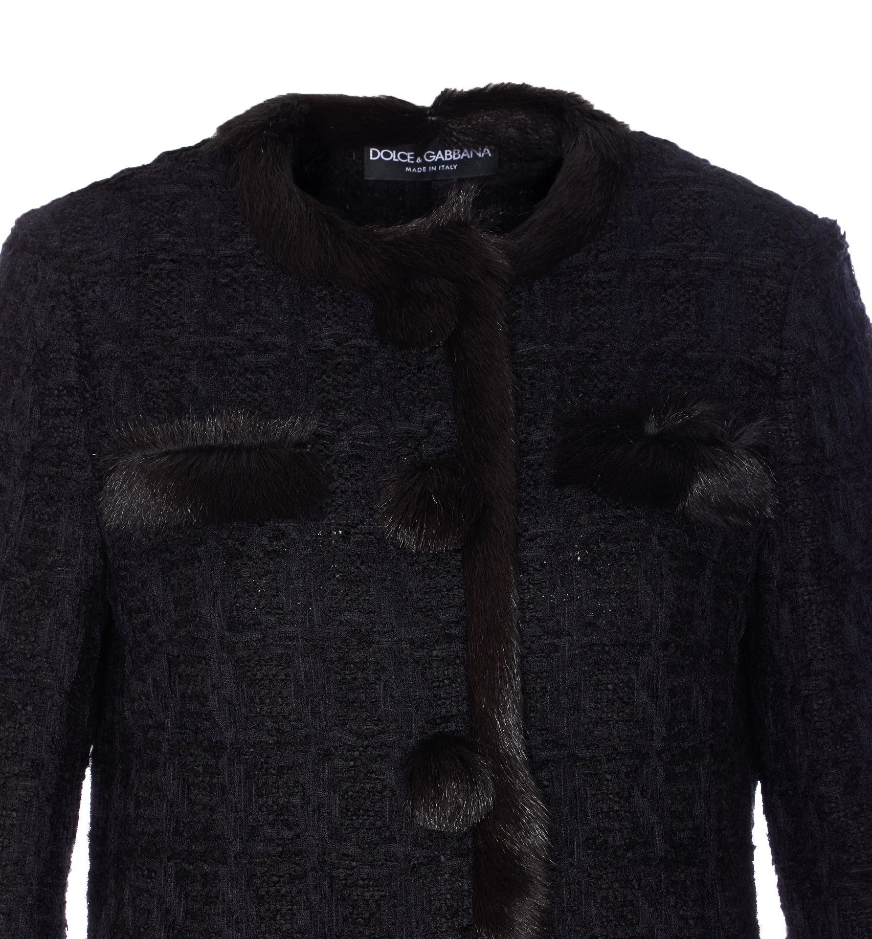 Dolce & Gabbana Jackets Black Polyamide