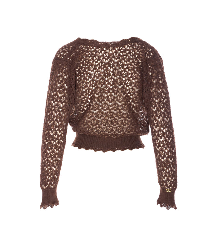 Twin-Set Sweaters Brown Polyamide