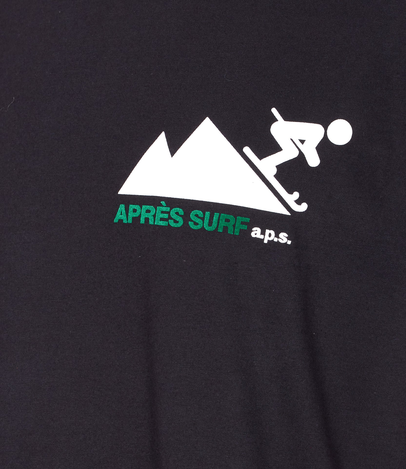 APRES SURF T-shirts and Polos Black Cotton