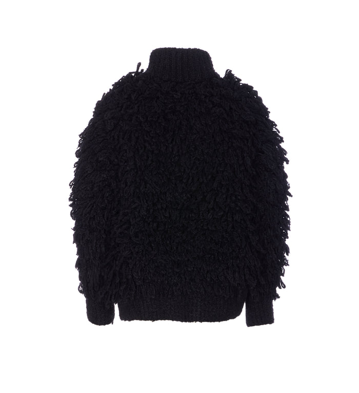 Moncler Grenoble Sweaters Black Virgin Wool