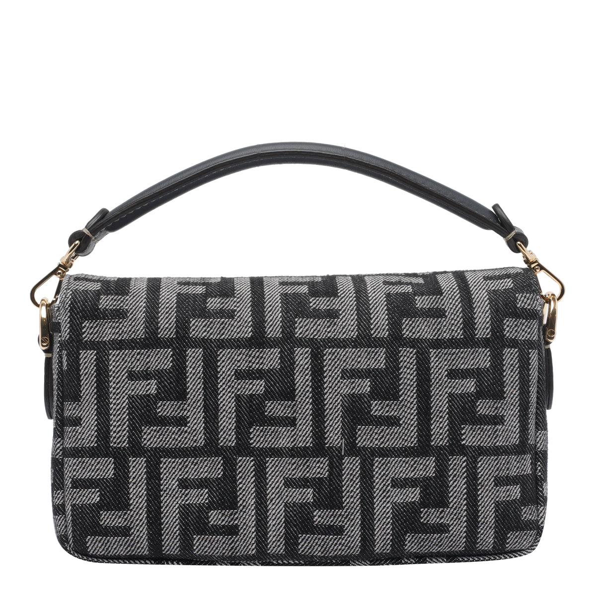 Fendi Bags Grey Fabric Leather Trim