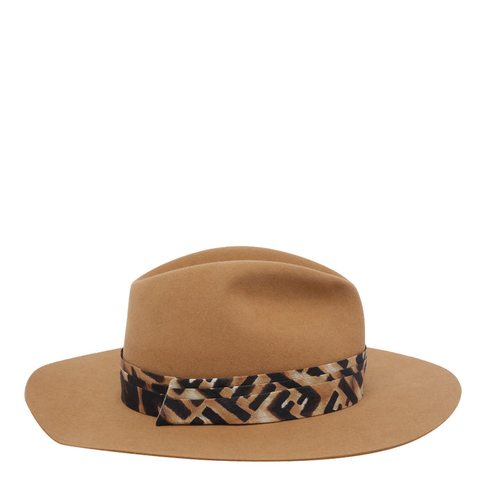 Fendi Hats Beige Real Fur Rabbit