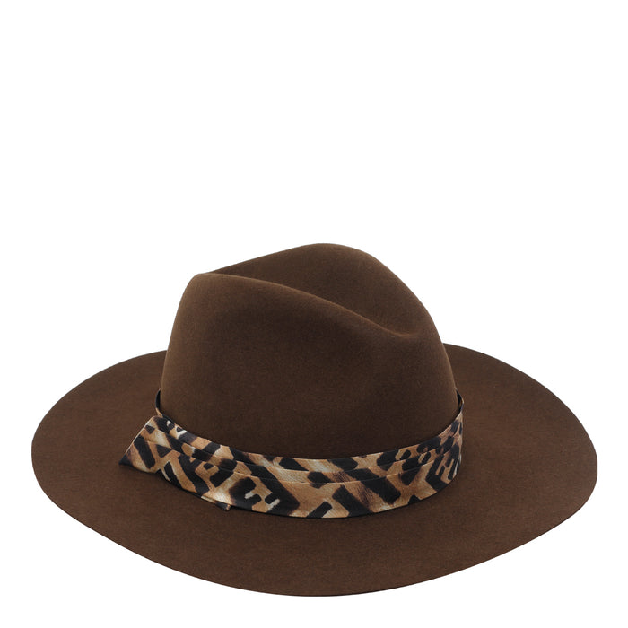 Fendi Hats Brown Real Fur Rabbit