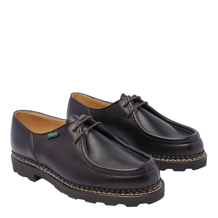 Paraboot Flat Shoes Brown Calf Leather/rubber Sole