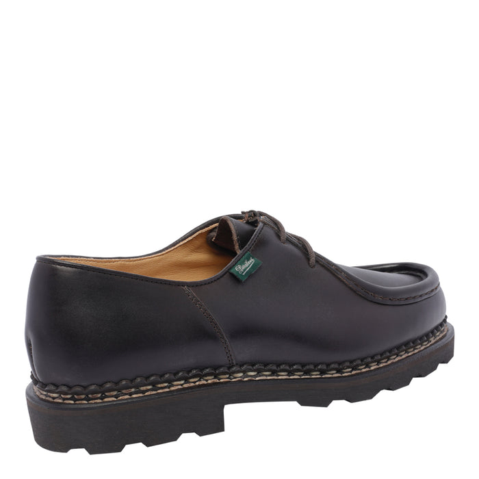 Paraboot Flat Shoes Brown Calf Leather/rubber Sole
