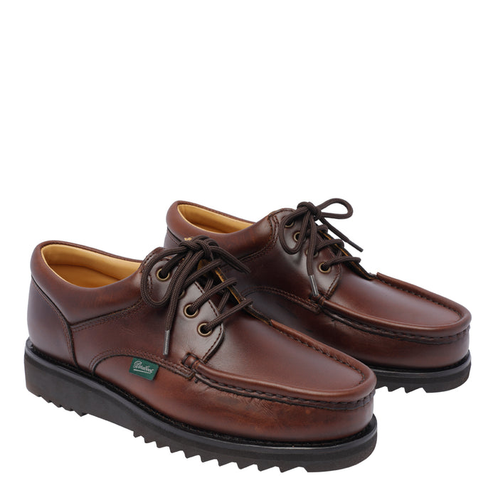 Paraboot Flat Shoes Brown Calf Leather/rubber Sole