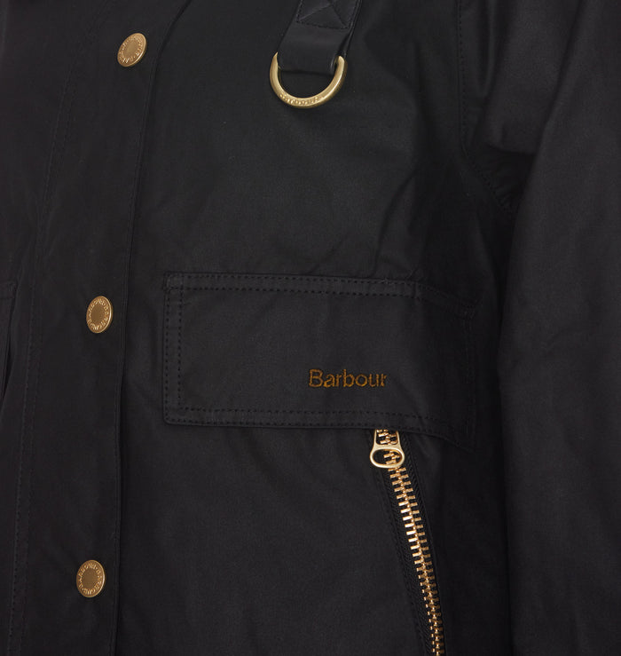 Barbour Jackets Black Waxed Cotton