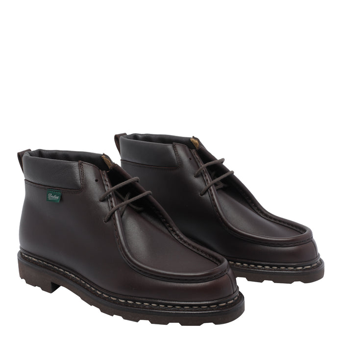 Paraboot Flat Shoes Brown Calf Leather/rubber Sole
