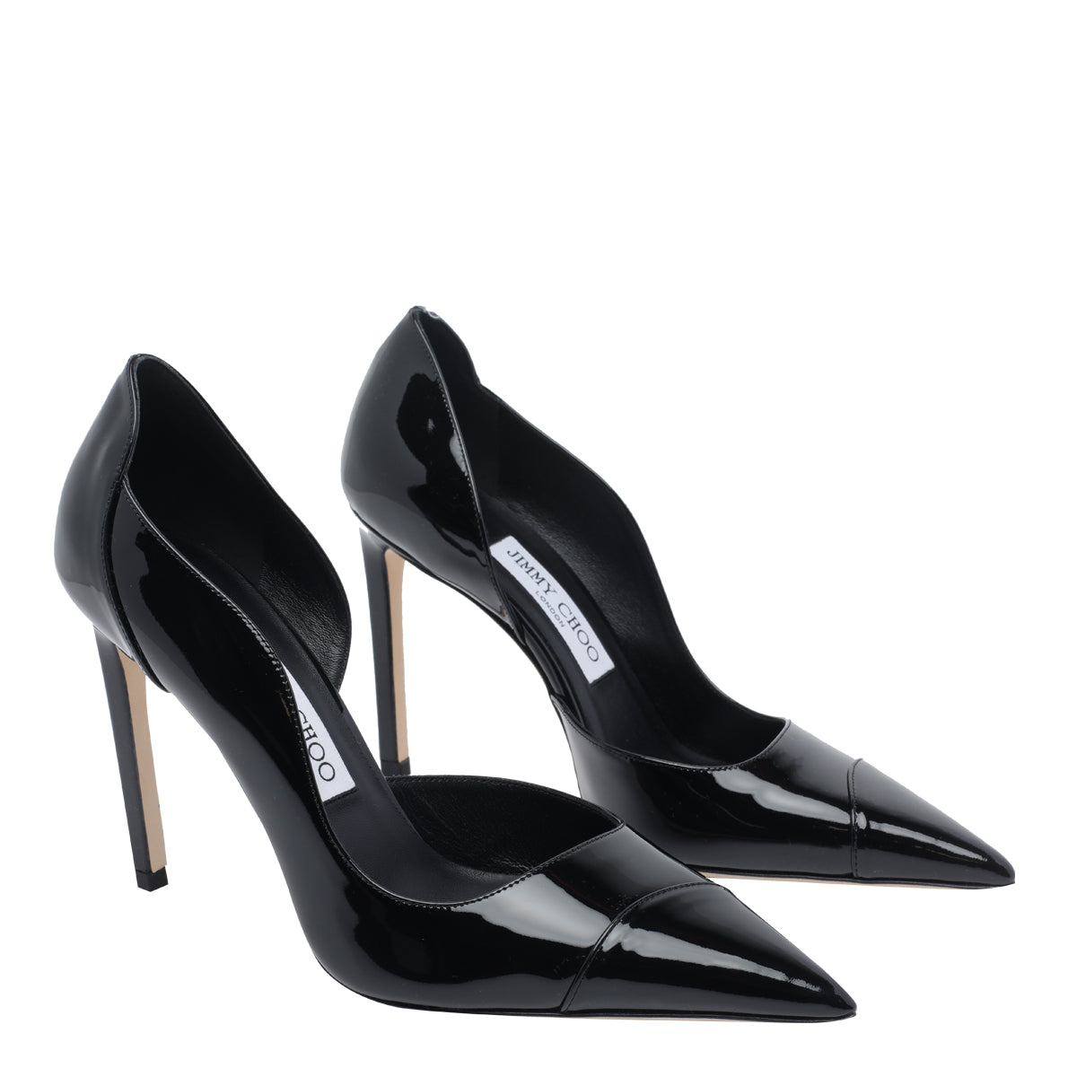 Jimmy Choo With Heel Black Calf Leather/leather Sole