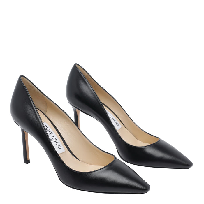 Jimmy Choo With Heel Black Calf Leather/leather Sole