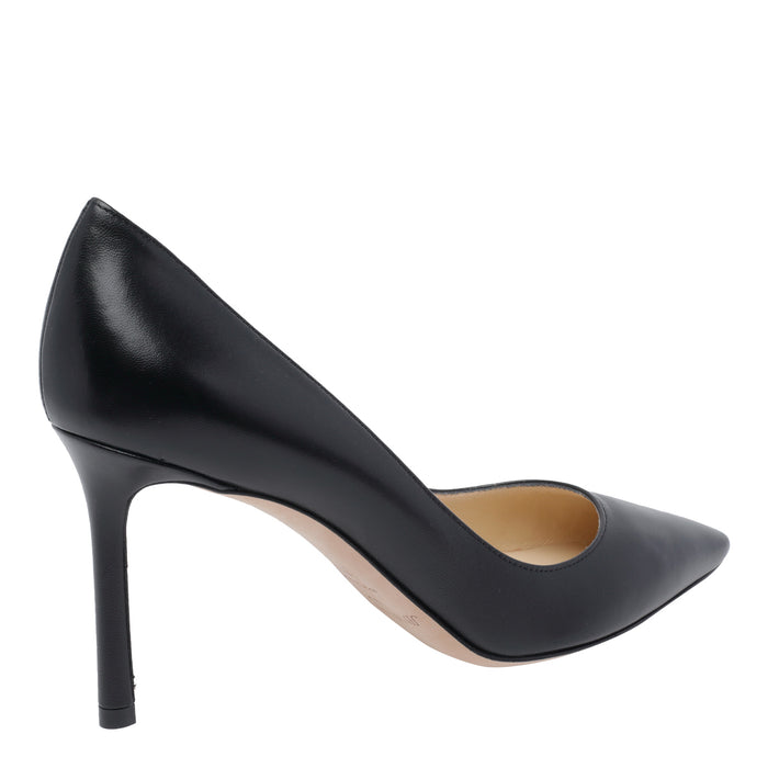 Jimmy Choo With Heel Black Calf Leather/leather Sole