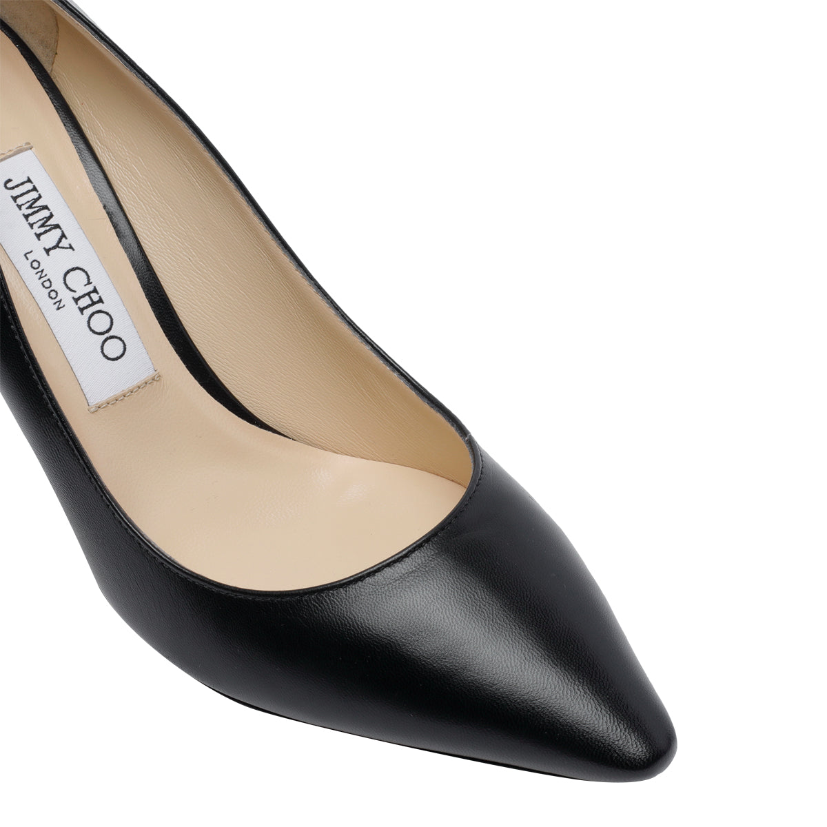 Jimmy Choo With Heel Black Calf Leather/leather Sole