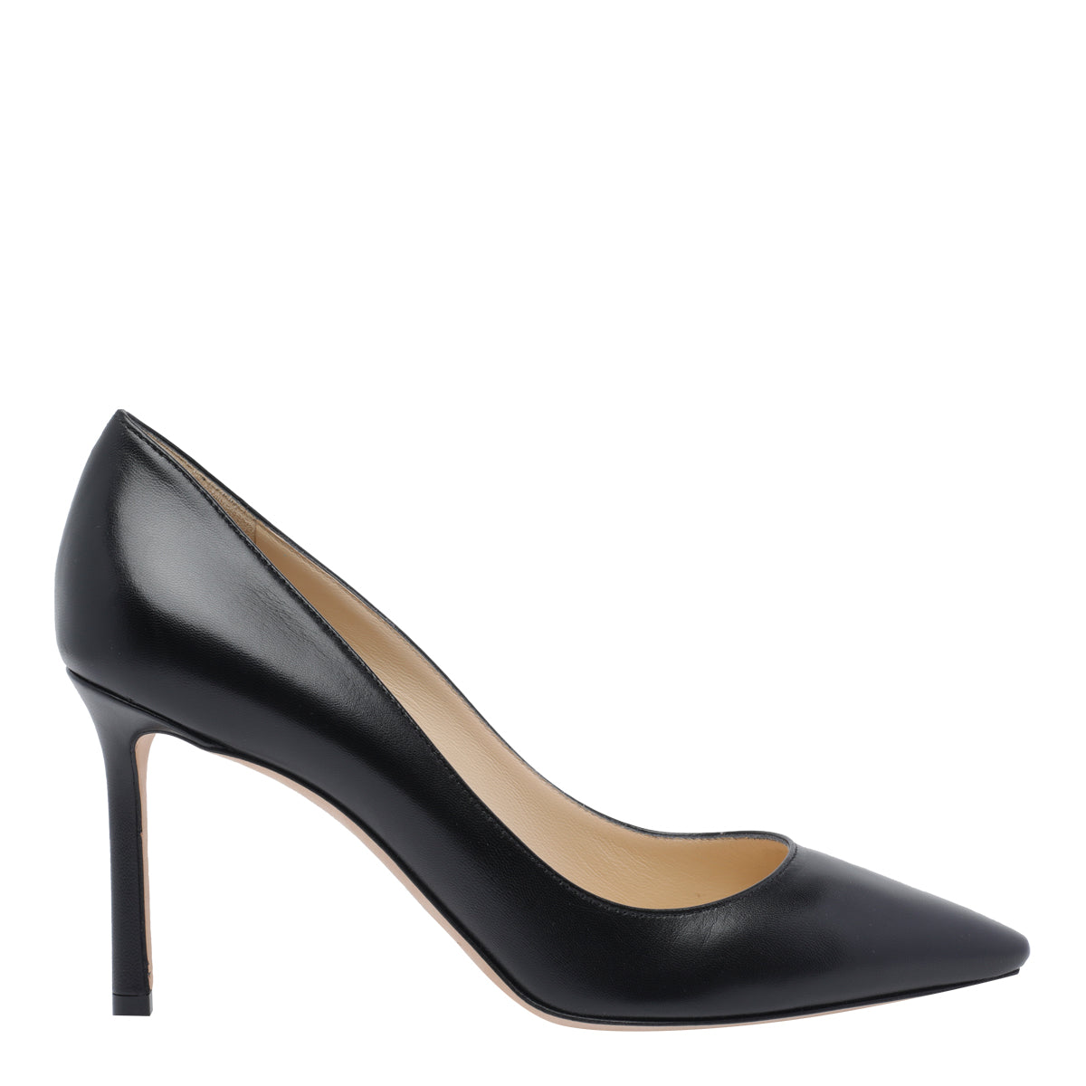 Jimmy Choo With Heel Black Calf Leather/leather Sole