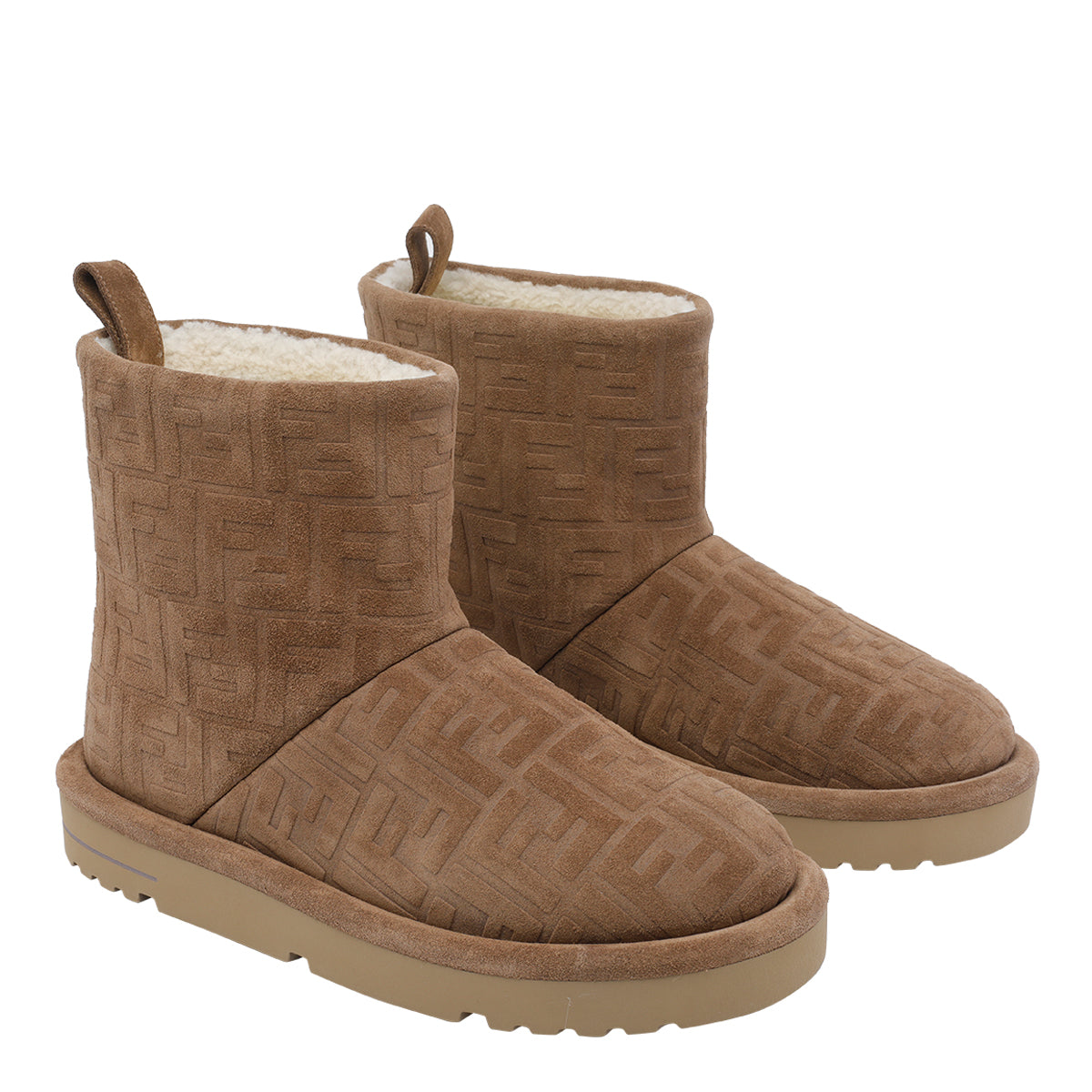 Fendi Boots Brown Calf Leather/rubber Sole