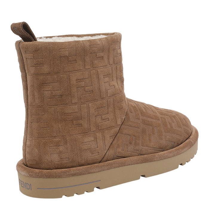 Fendi Boots Brown Calf Leather/rubber Sole