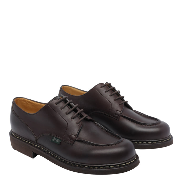 Paraboot Flat Shoes Brown Calf Leather/rubber Sole