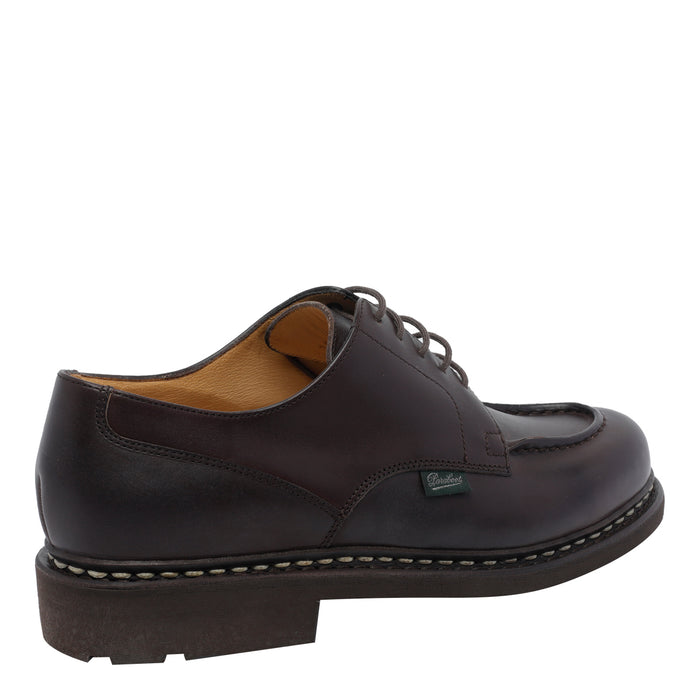 Paraboot Flat Shoes Brown Calf Leather/rubber Sole
