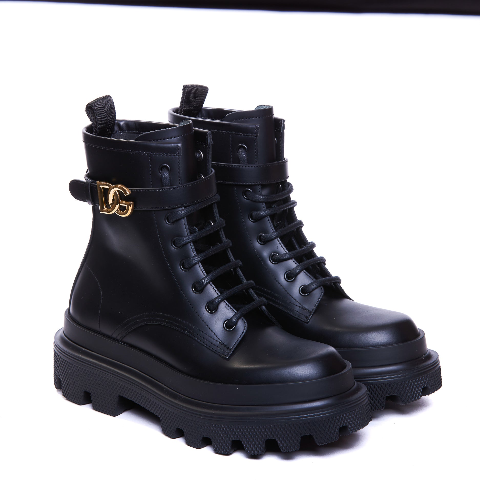 Dolce & Gabbana Boots Black Calf Leather/rubber Sole