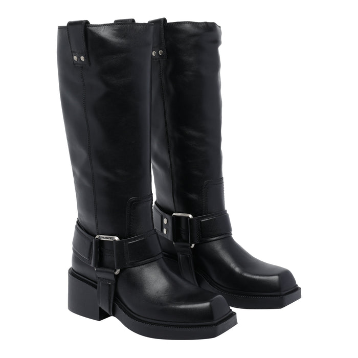 Vic Matie Boots Black Calf Leather