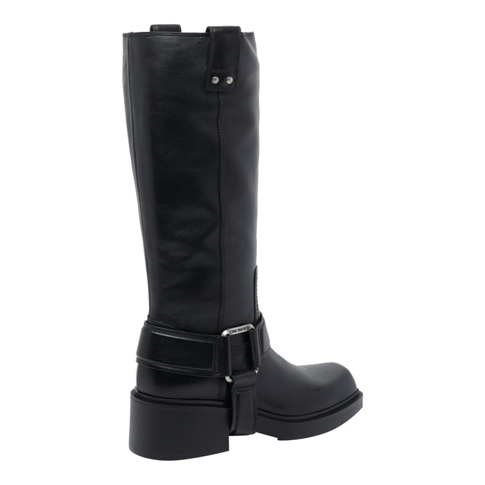 Vic Matie Boots Black Calf Leather