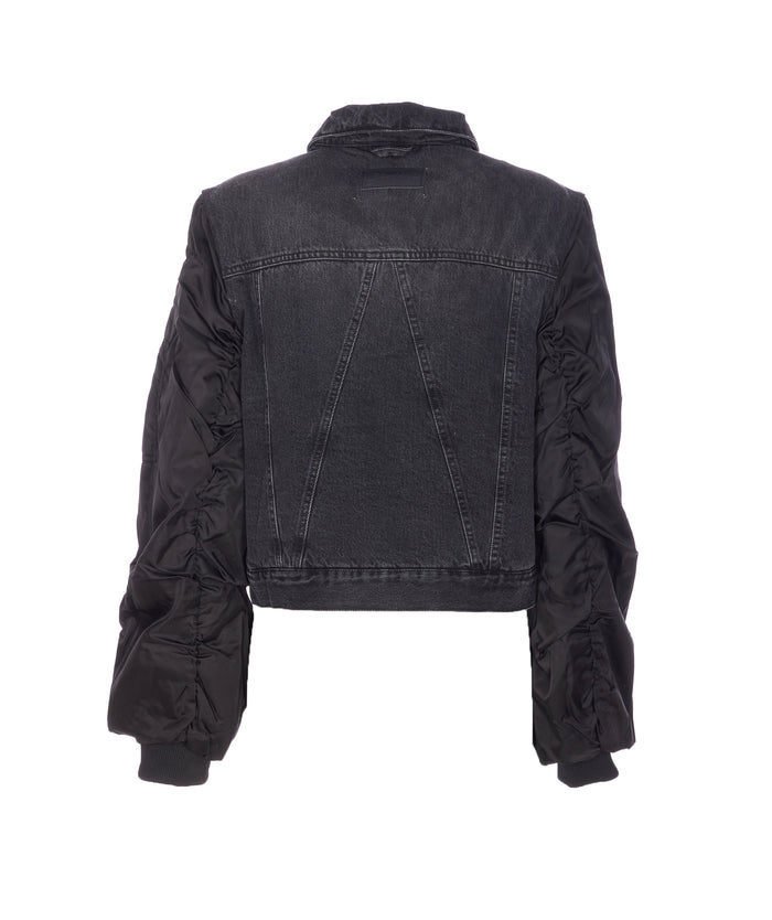 Ganni Jackets Black Organic Cotton